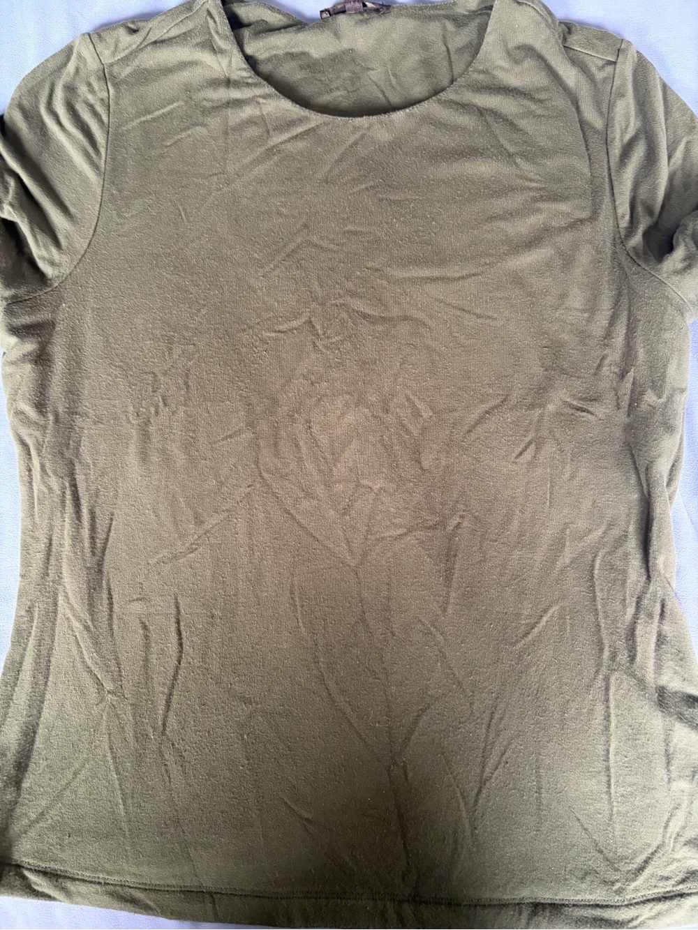 Dynamite Olive Green Short Sleeve Crew Tee